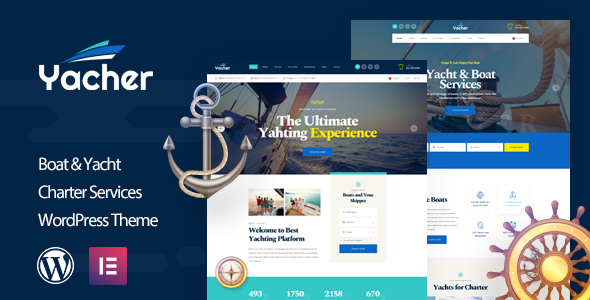 Yacher - Yacht Charter Services WordPress Theme Logo